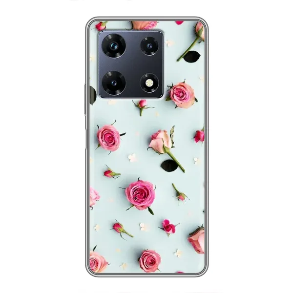 Чехол с рисунком «Разные цветы» для Infinix Note 30 Pro