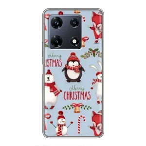 Чохол Санта Клаус для Infinix Note 30 Pro (Різдвяний)