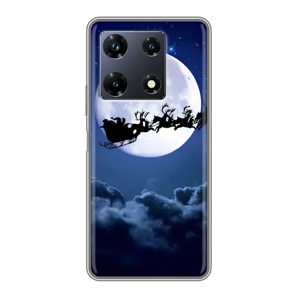 Чехол с рисунком «Санта - луна» для Infinix Note 30 Pro