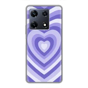 Чохли з тематикою "Маленькі Сердчеки" на Infinix Note 30 Pro (Серце фіолет)