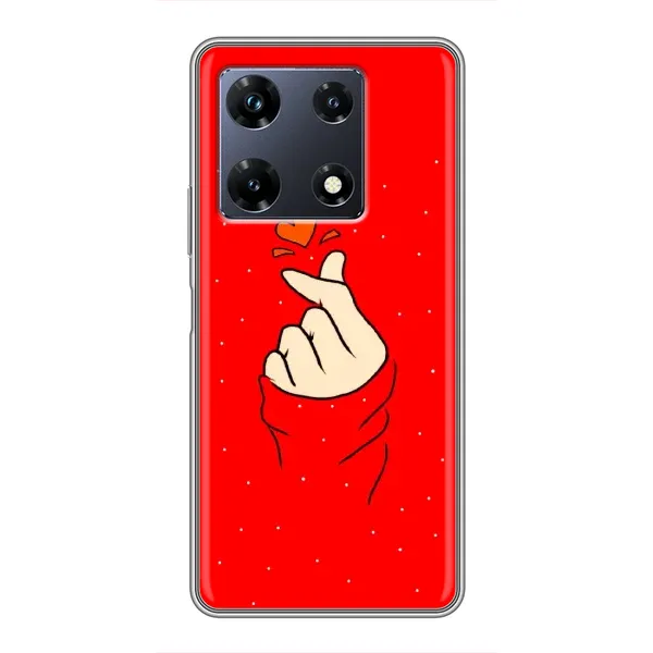 Чехол с рисунком «Сердце на красном» для Infinix Note 30 Pro Чехол с рисунком «Сердце на красном» для Infinix Note 30 Pro