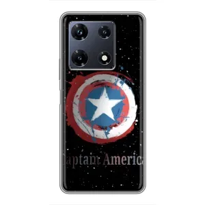 Чехол с Щитом Капитана Америки на Infinix Note 30 Pro (Щит Капитана)