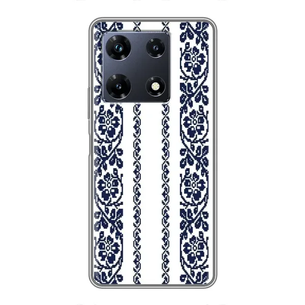 Чехол с рисунком «Синяя вышиванка» для Infinix Note 30 Pro Чехол с рисунком «Синяя вышиванка» для Infinix Note 30 Pro