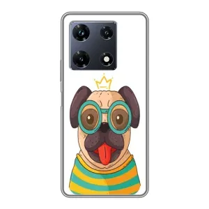 Бампер для Infinix Note 30 Pro с картинкой "Песики" (Собака Король)