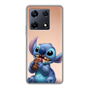 Чехол с рисунком Стич для Infinix Note 30 Pro (Стич с шоколадом)