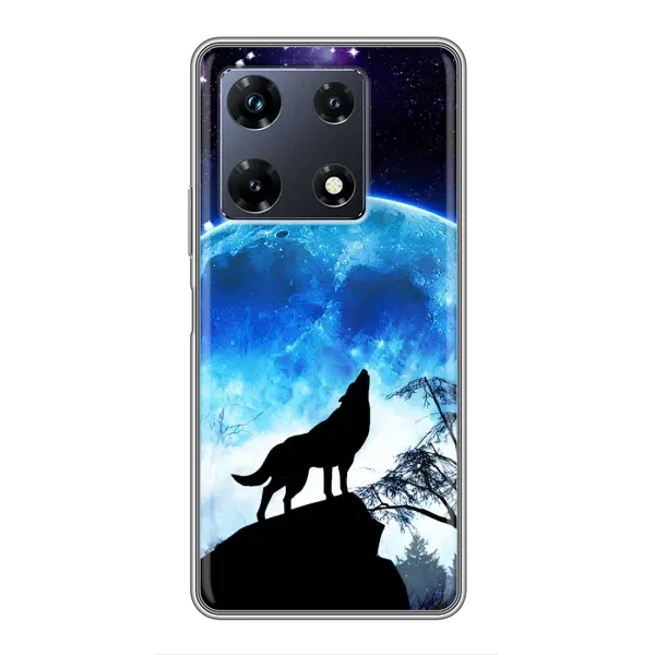 Чехол с рисунком «Воет на луну» для Infinix Note 30 Pro Чехол с рисунком «Воет на луну» для Infinix Note 30 Pro