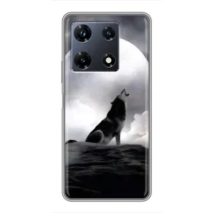 Чехол с Волком на Infinix Note 30 Pro (Волк и луна)
