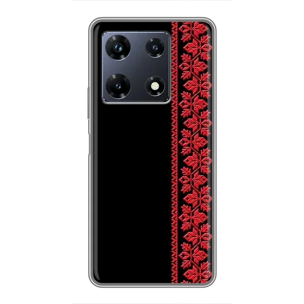 Чехол с рисунком «Вышиванка на черном» для Infinix Note 30 Pro Чехол с рисунком «Вышиванка на черном» для Infinix Note 30 Pro