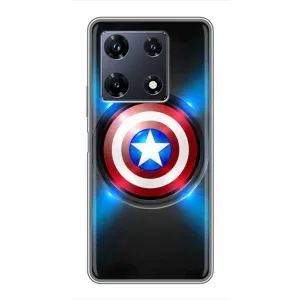 Чехол с Щитом Капитана Америки на Infinix Note 30 Pro (Яркий Щит Капитана)