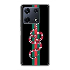 Чехлы Бренд GUCCI для Infinix Note 30 Pro (Змей Гуччи)