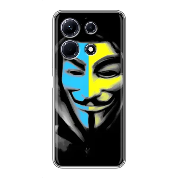 Чехол с рисунком «Анонимус патриот» для Infinix Note 30 Чехол с рисунком «Анонимус патриот» для Infinix Note 30