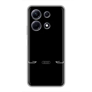 Силиконовый бампер с картинкой машины на Infinix Note 30 (Силует Audi)