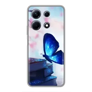 Силіконовий бампер з картинкою звірів для Infinix Note 30 (Метелик синій)