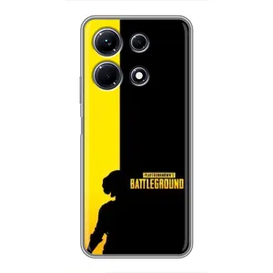 Чехол (TPU) с картинкой "Лого Пабг" на Инфиникс Нот 30 (Battlegrounds)
