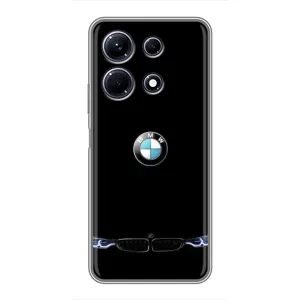 Силиконовый бампер с картинкой машины на Infinix Note 30 (Черный BMW)