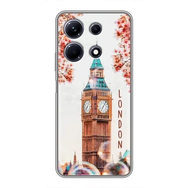 Чехол с рисунком «Часы Лондон» для Infinix Note 30 Чехол с рисунком «Часы Лондон» для Infinix Note 30