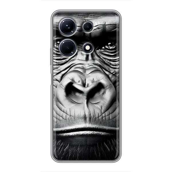 Чехол с рисунком «Черная обезьяна» для Infinix Note 30
