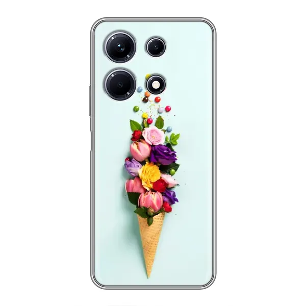 Чехол с рисунком «Цветок-мороженное» для Infinix Note 30 Чехол с рисунком «Цветок-мороженное» для Infinix Note 30