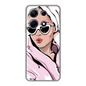 Чохол з картинкою Модні Дівчата Infinix Note 30 (Дівчина в халаті)