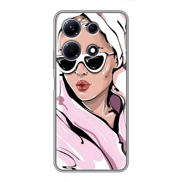 Чехол с рисунком «Девушка в халате» для Infinix Note 30 Чехол с рисунком «Девушка в халате» для Infinix Note 30