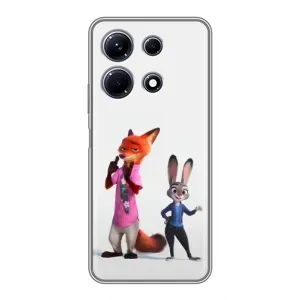 Силиконовый чехол с принтом Зоотрополіс для Infinix Note 30 (Джуди и Ник)