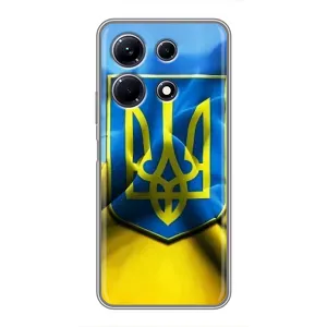 Чехол с картинкой (Патриотический ГЕРБ) на Infinix Note 30 (Герб и Флаг Украины)