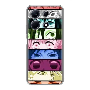 Силиконовые чехлы с глазами Anime для Инфиникс Нот 30 (Глаза Хашира)