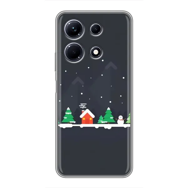 Чехол с рисунком «Город зимний» для Infinix Note 30