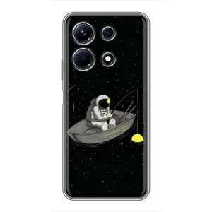 Силіконовый Чохол з принтом "Космонавти" на Infinix Note 30 (Космонавт на рибалці)