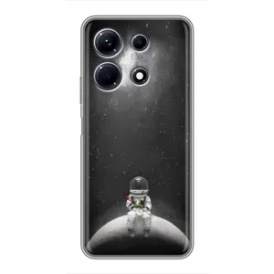 Силіконовый Чохол з принтом "Космонавти" на Infinix Note 30 (Космонавт романтик)