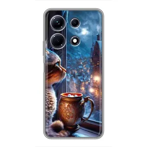 Чехлы на Новый Год Infinix Note 30 (Кот новогодний)