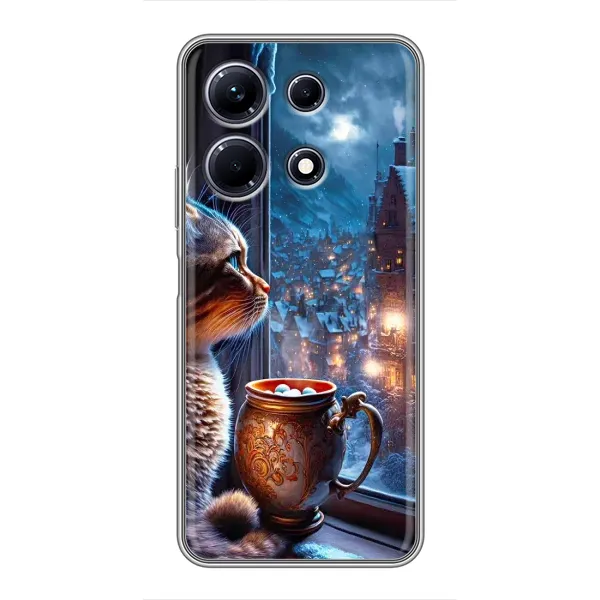 Чехол с рисунком «Кот новогодний» для Infinix Note 30 Чехол с рисунком «Кот новогодний» для Infinix Note 30