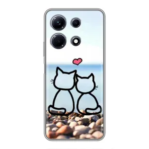 Силиконовые Чехлы Любимому человеку для Infinix Note 30 (Котейки)