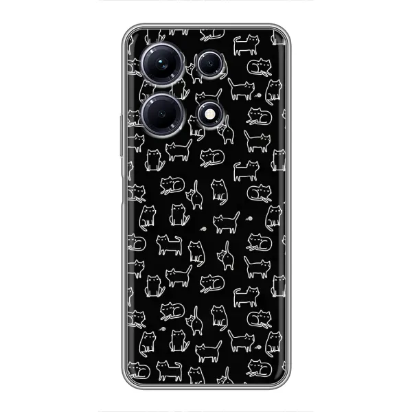 Чехол с рисунком «Котики на черном» для Infinix Note 30 Чехол с рисунком «Котики на черном» для Infinix Note 30