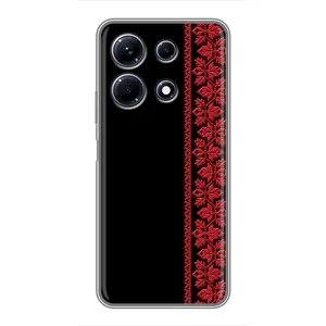 Силиконовый Чехол на Infinix Note 30 (Красная Вышиванка)