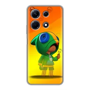 Чехол Бравл Старс для Infinix Note 30 (LEON в кофте)