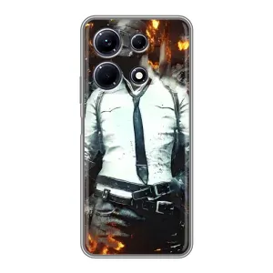 Силиконовый чехол с картинкой "Герой Pubg" на Infinix Note 30 (Man Пубг)