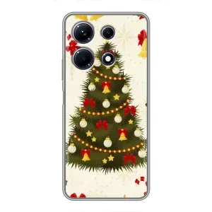 Чехол Новогодняя Елка на Infinix Note 30 (Новогодний принт)