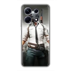 Силиконовый чехол с картинкой "Герой Pubg" на Infinix Note 30 (Пабг)