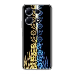 Силиконовый Чехол на Infinix Note 30 (Патриотическая вышиванка)