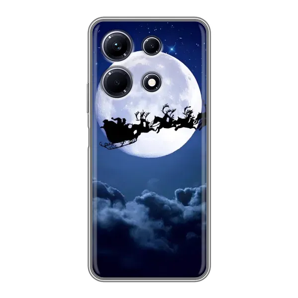 Чехол с рисунком «Санта - луна» для Infinix Note 30