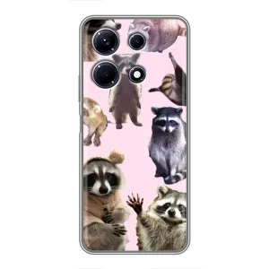 Силіконовий Чохол з Энотами на Infinix Note 30 (Смішні Єноти)