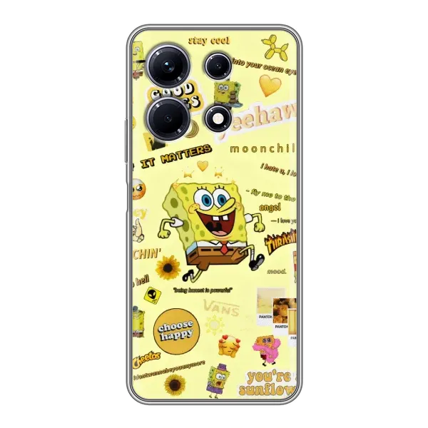 Чехол с рисунком «Спанч Боб бежит» для Infinix Note 30 Чехол с рисунком «Спанч Боб бежит» для Infinix Note 30