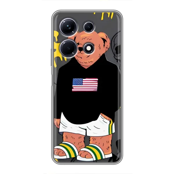 Чехол с рисунком «Teddy USA» для Infinix Note 30 Чехол с рисунком «Teddy USA» для Infinix Note 30