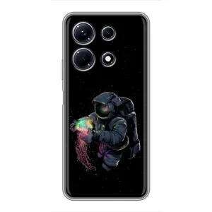 Силіконовый Чохол з принтом "Космонавти" на Infinix Note 30 (В руках земля)