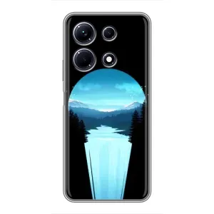 Летний Чехол на Infinix Note 30 (Синий Водопад)