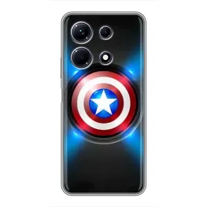 Чехол с Щитом Капитана Америки на Infinix Note 30 (Яркий Щит Капитана)