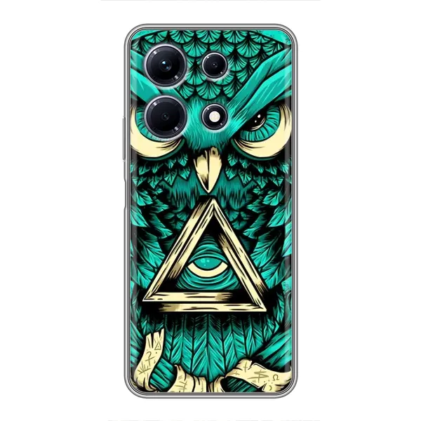 Чехол с рисунком «Зеленая сова» для Infinix Note 30 Чехол с рисунком «Зеленая сова» для Infinix Note 30