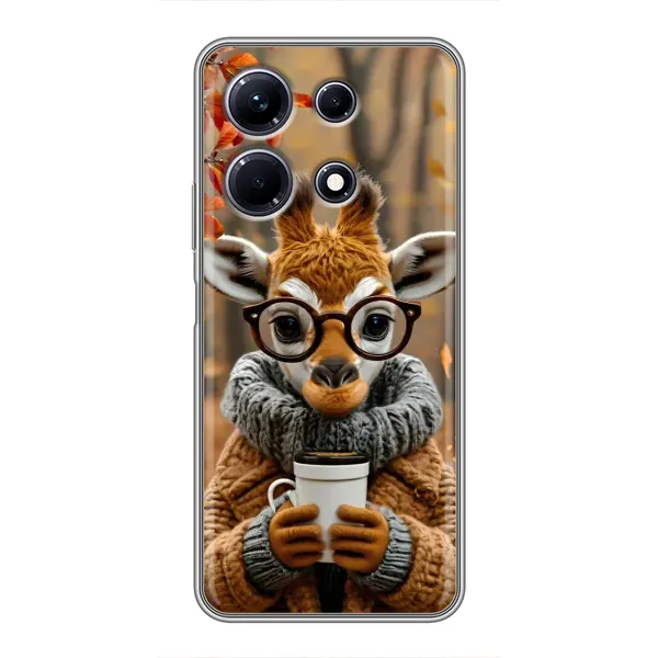 Чехол с рисунком «Жираф с кофе» для Infinix Note 30 Чехол с рисунком «Жираф с кофе» для Infinix Note 30