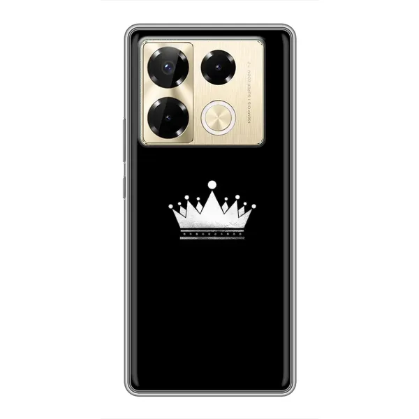 Чехол с рисунком «Белая корона» для Infinix Note 40 Pro Чехол с рисунком «Белая корона» для Infinix Note 40 Pro